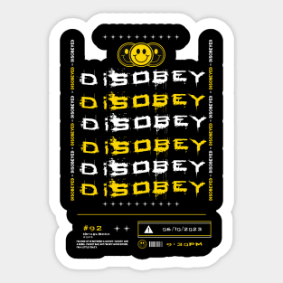 Disobey Sticker